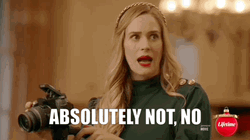 Brittany Bristow Suspicious Absolutely Not GIF