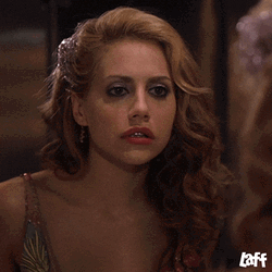 Brittany Murphy Being Funny With Her Reflection GIF