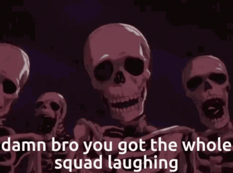 Bro Graveyard Skulls Watching GIF