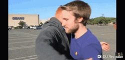 Bro Hug And Pat Each Other GIF