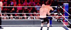 Brock Lesnar German Suplex AJ Styles GIF