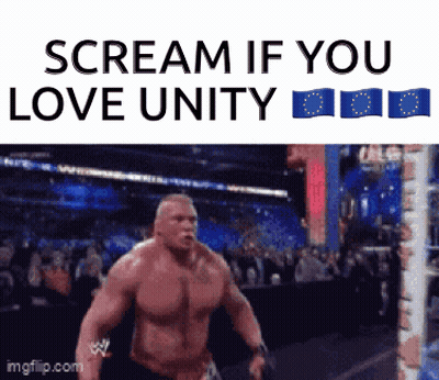 Brock Lesnar Scream If You Love Unity GIF