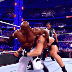 Brock Lesnar Suplex Bobby Lashley GIF