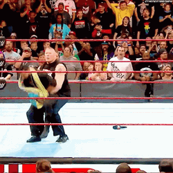 Brock Lesnar Suplex The Small Guy GIF