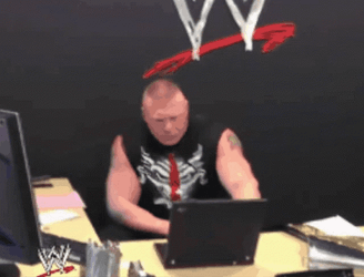 Brock Lesnar Throw Computer GIF