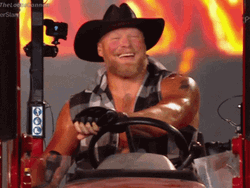 Brock Lesnar Tractor Entrance GIF