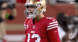 Brock Purdy Shout In Game GIF