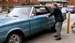 Broken Car Door Of Man GIF