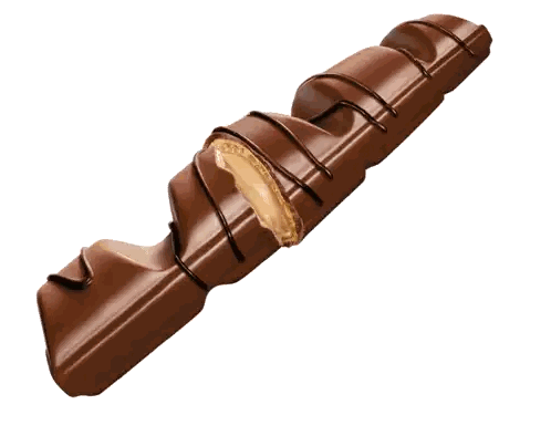 Broken Chocolate Bar With Bite Sticker