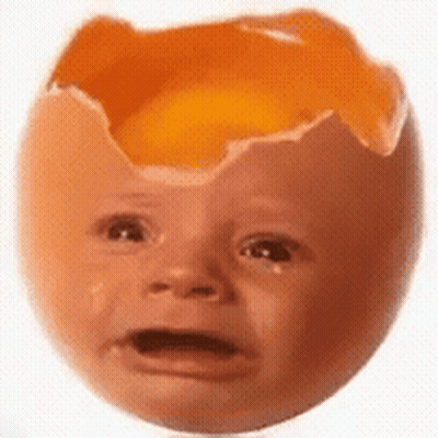 Broken Egg With Baby Face GIF