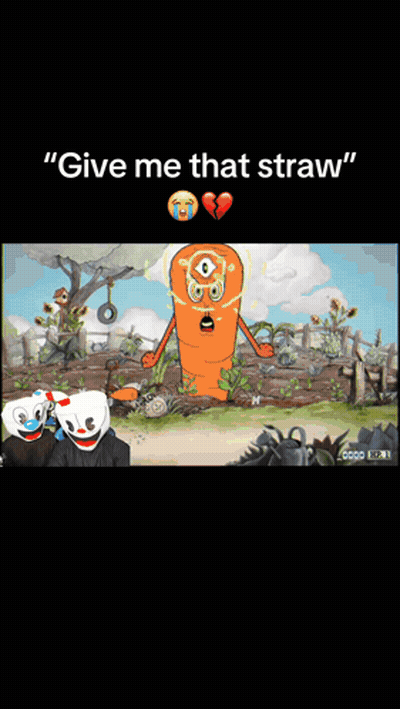 Broken Heart Cartoon Give Me That Straw GIF