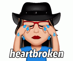 Broken Heart Memoji GIF