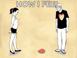 Broken Heart Stepped On GIF