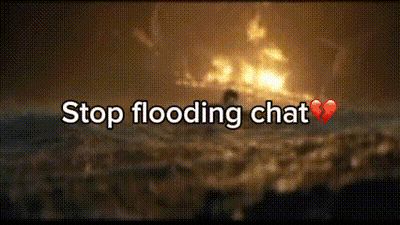 Broken Heart Stop Flooding Chat GIF