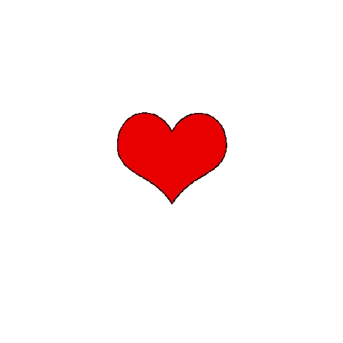 Broken Red Heart With Lightning Bolts Sticker