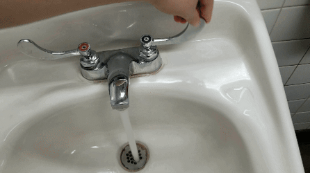 Broken Two Way Faucet Spout GIF