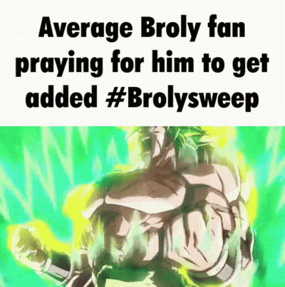 Broly Fan Praying For Addition GIF