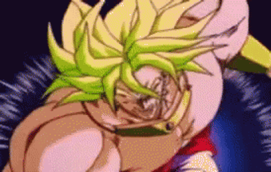 Broly Vs Goku Dodging Attack GIF