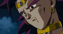 Broly Wipes Out Blood GIF