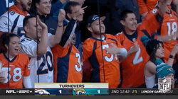 Broncos Getting On The Bleacher GIF
