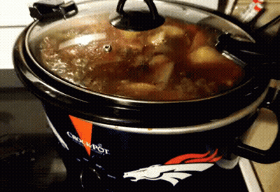 Broncos Logo Crock Pot Cooking GIF
