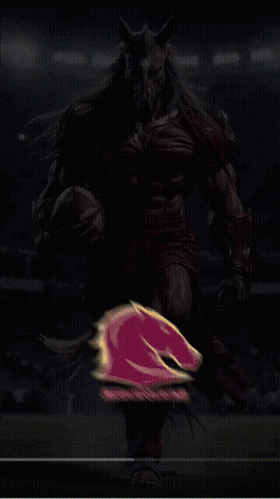 Broncos Poster Horse Holding Football GIF