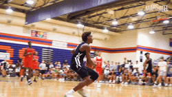 Bronny James High Flying Slam Dunk GIF