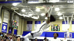 Bronny James Incredible Reverse Dunk GIF