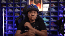Brooding Man Crossed Arms Stank Face  GIF