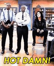 Brooklyn 99 Andre Hot Damn Meme GIF