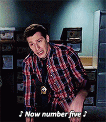 Brooklyn 99 Detective Jake Sings Now Number Five GIF