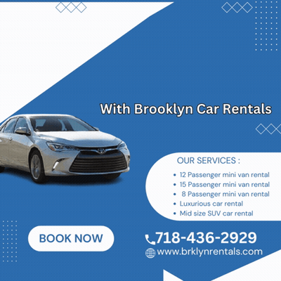 Brooklyn Car Rentals Silver Car Flyer GIF