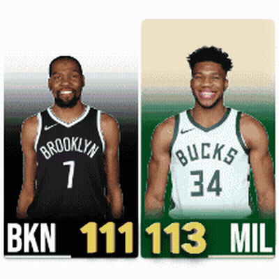 Brooklyn Nets Player And Bucks Player GIF