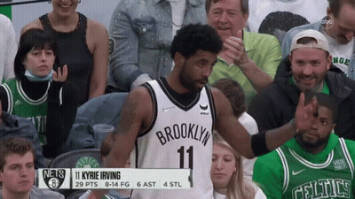 Brooklyn Nets Player High-Fiving Crowd GIF