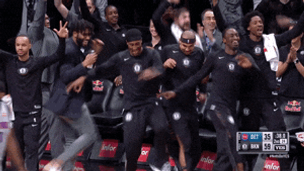 Brooklyn Nets Players Dancing GIF