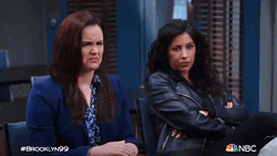 Brooklyn Nine-Nine Amy And Rosa Stank Face Reaction GIF