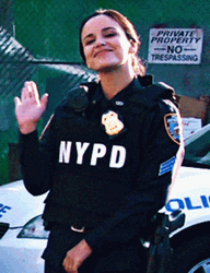 Brooklyn Nine-Nine Chief Amy Santiago Smile And Wave GIF