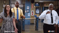 Brooklyn Nine-Nine Spit Take GIF