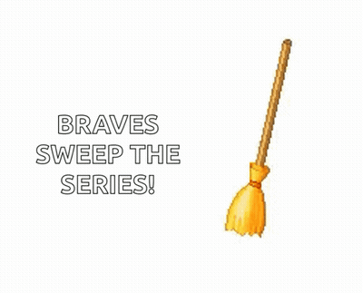 Broom Cartoon With Braves Sweep The Series GIF