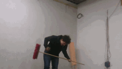 Broom Guitar Rock Star GIF
