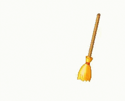Broom Sweep On Its Own GIF