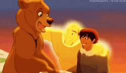 Brother Bear Hugging Each Other GIF
