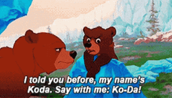 Brother Bear Koda Talking