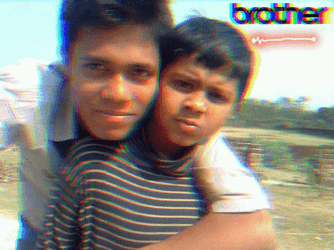 Brother Glitch Effect GIF