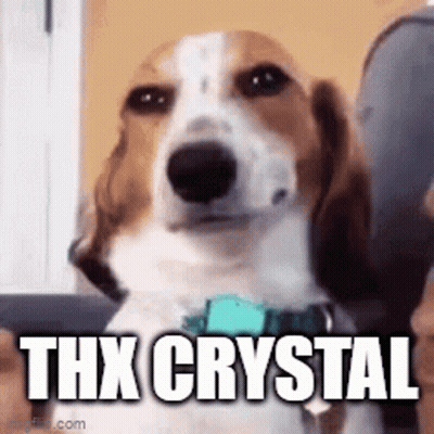 Brown And White Dog With Thx Crystal GIF