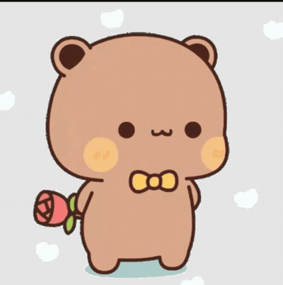 Brown And White Teddy Bear Sitting On Fence GIF
