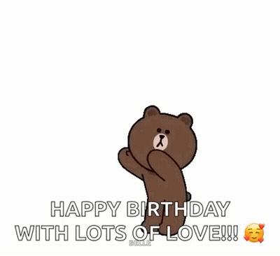 Brown Bear Hiding In Pile Of Red Hearts GIF