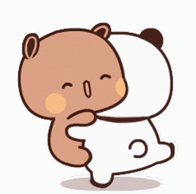 Brown Bear Hugging White Bear GIF