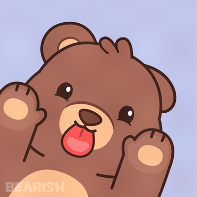 Brown Bear Red Nose Tongue Out Bearish GIF