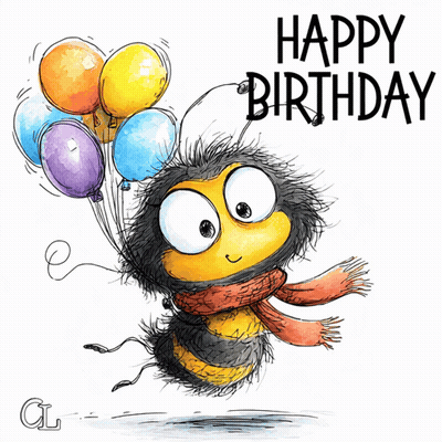 Brown Bunny Rabbit Saying It's Your Birthday GIF